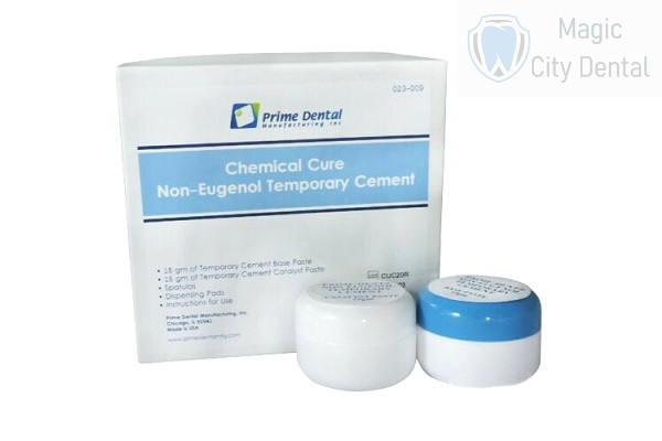 Prime-Dent Chemical Cure Non-Eugenol Temporary Cement Dental Paste 15g/15g Kit