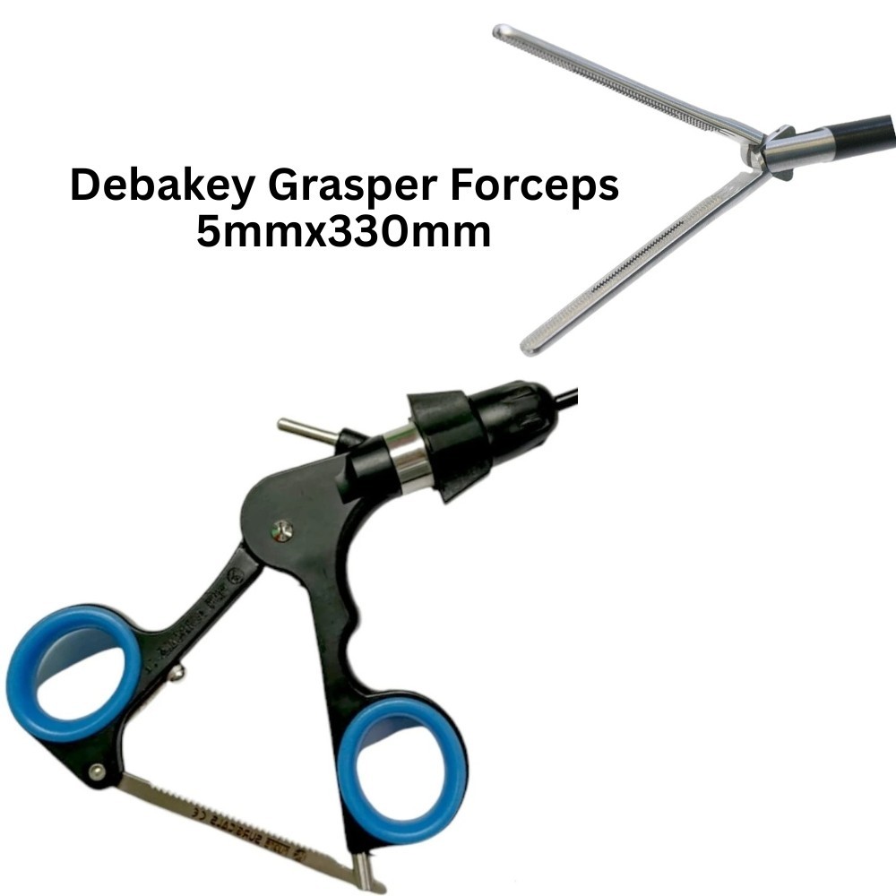 2PCS Laparoscopic Debakey Grasper Forceps 5mmx330mm For Surgical Instruments CE