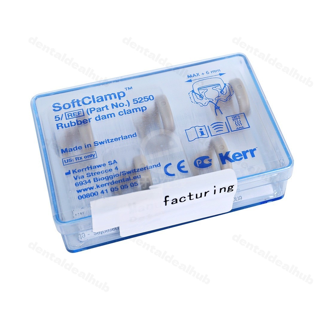 Kerr OptiDam SoftClamp Kit 5 Clamps Autoclavable Dental Rubber Dam 5250