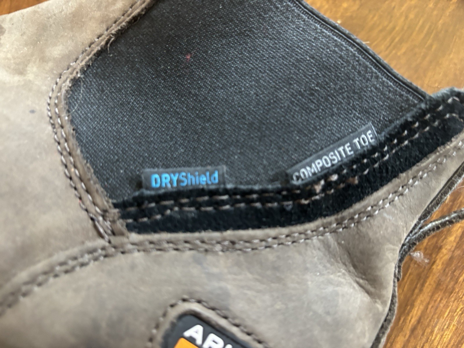Ariat Work Chelsea Slip-On Boots Brown/Gray Composite Toe DRYShield