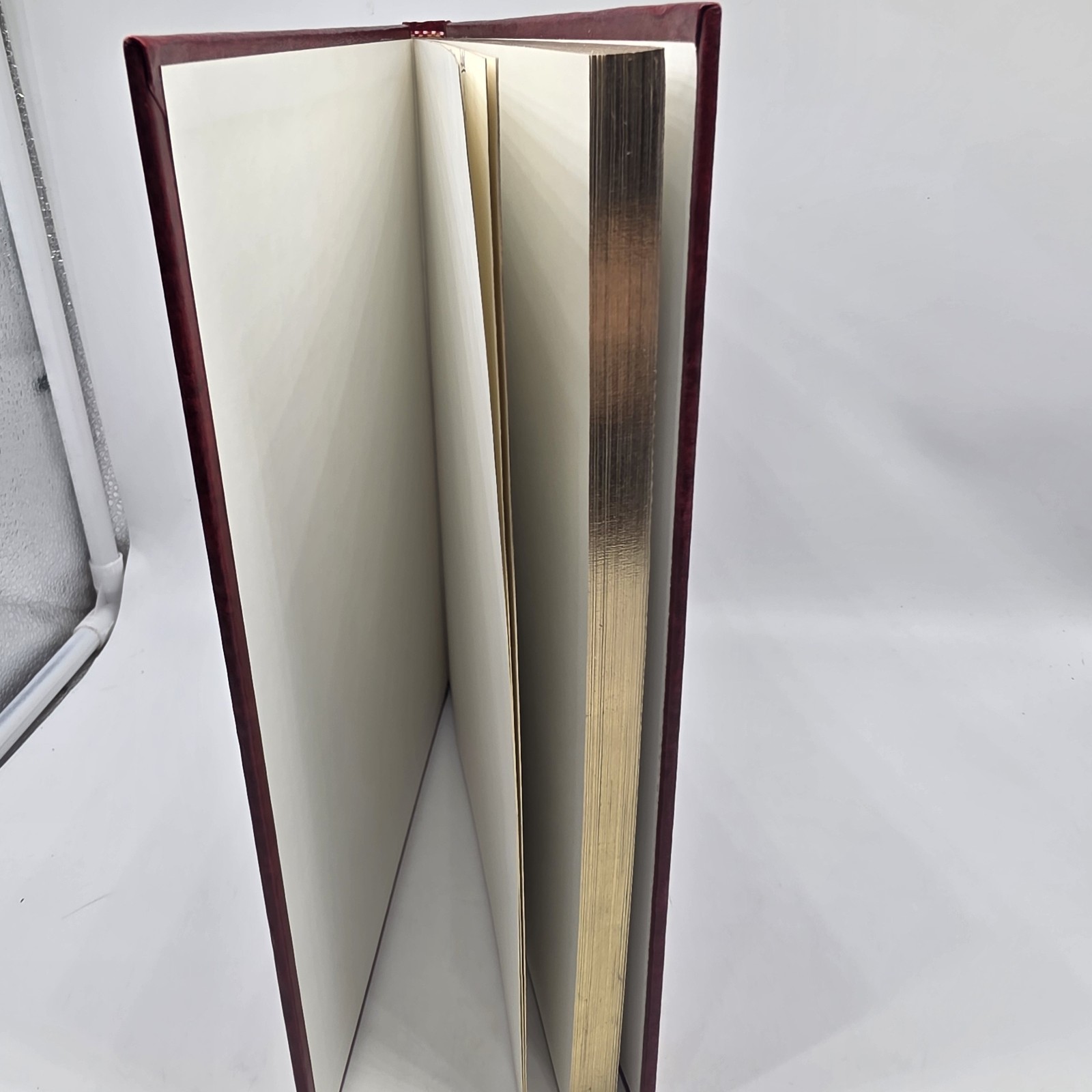 Vtg Anything Book™️ Hardcover Blank Journal Unlined Unruled Sketch Art Deco Red