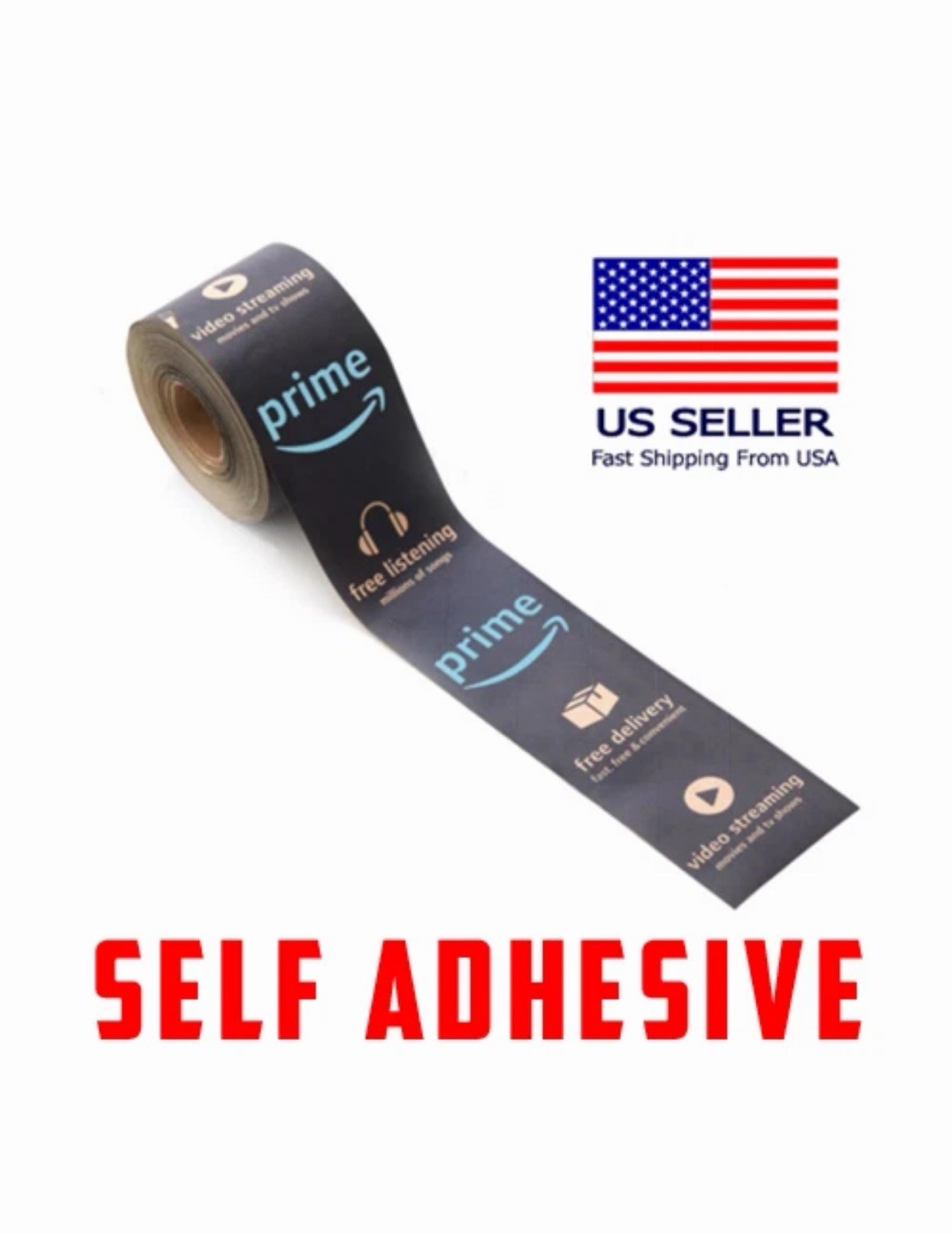 3 Inch X 164 Feet (50 Meter) Self Adhesive Amazon Prime Packaging Tape