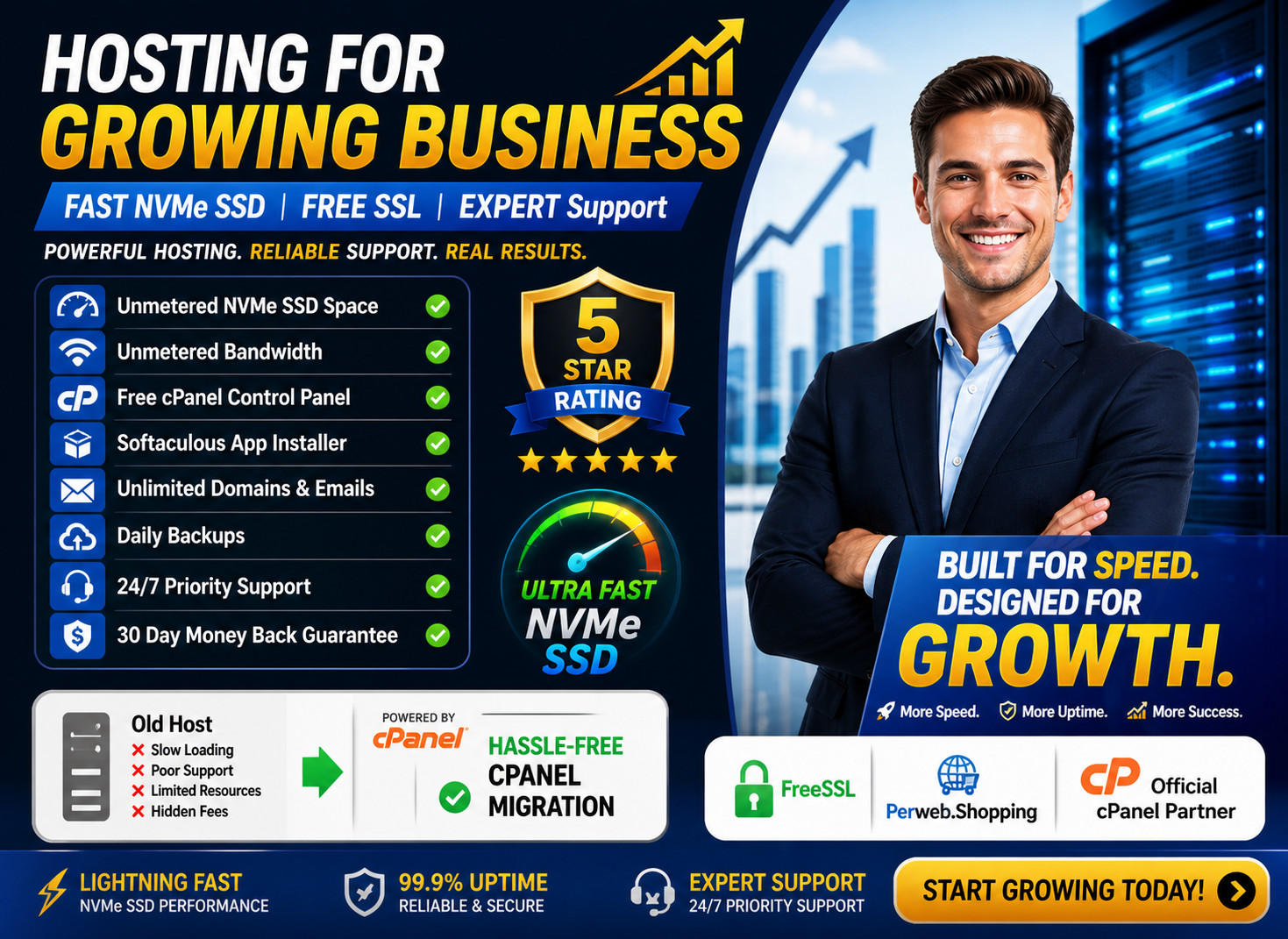 Hosting for Growing Business – 🌟 Unlimited SSD, Free SSL Bonus | Only $14.99/Yr