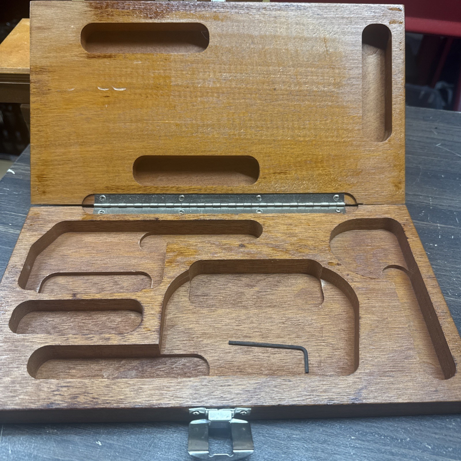 Brown & Sharpe 3-Piece Outside Micrometer Wooden Box BOX ONLY 12×6.5”