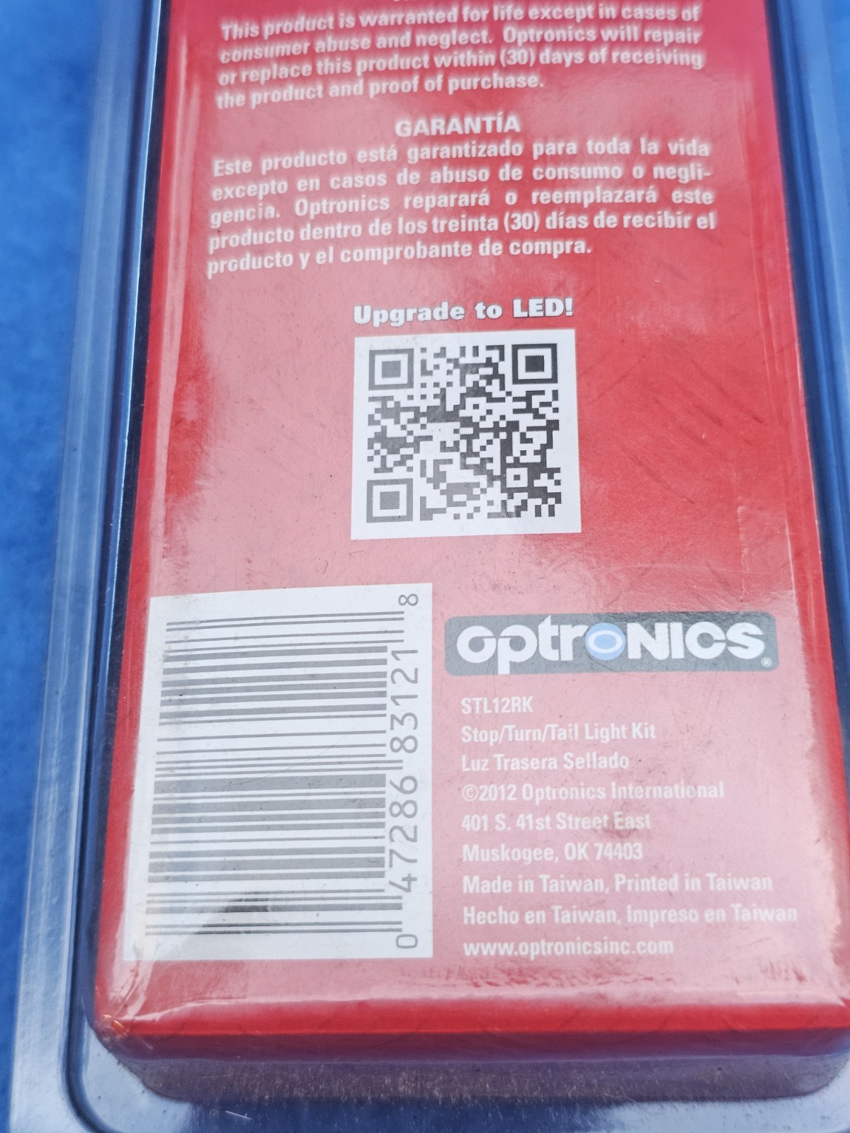 Optronics STL12RK 6″ Red Oval Flush Mount LED Tail Light 6-led NEW