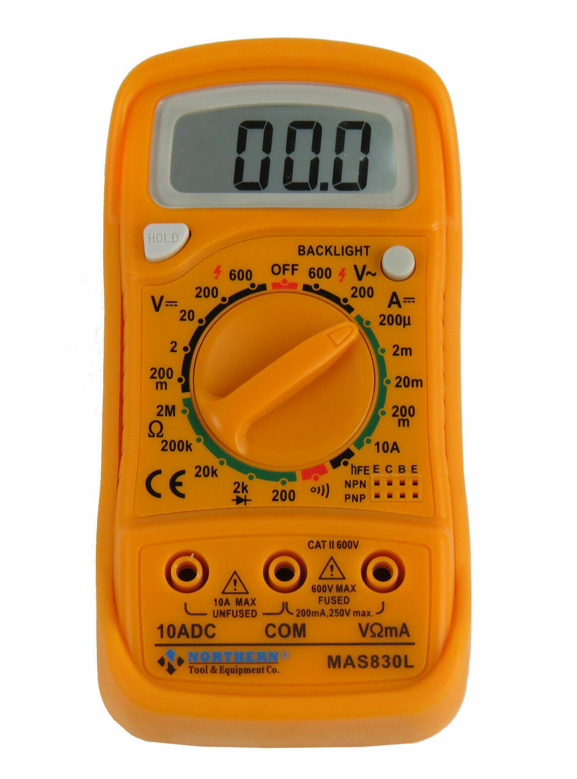 New Northern Tool MAS830L AC/DC 600V Digital Pocket Multimeter Voltage Tester
