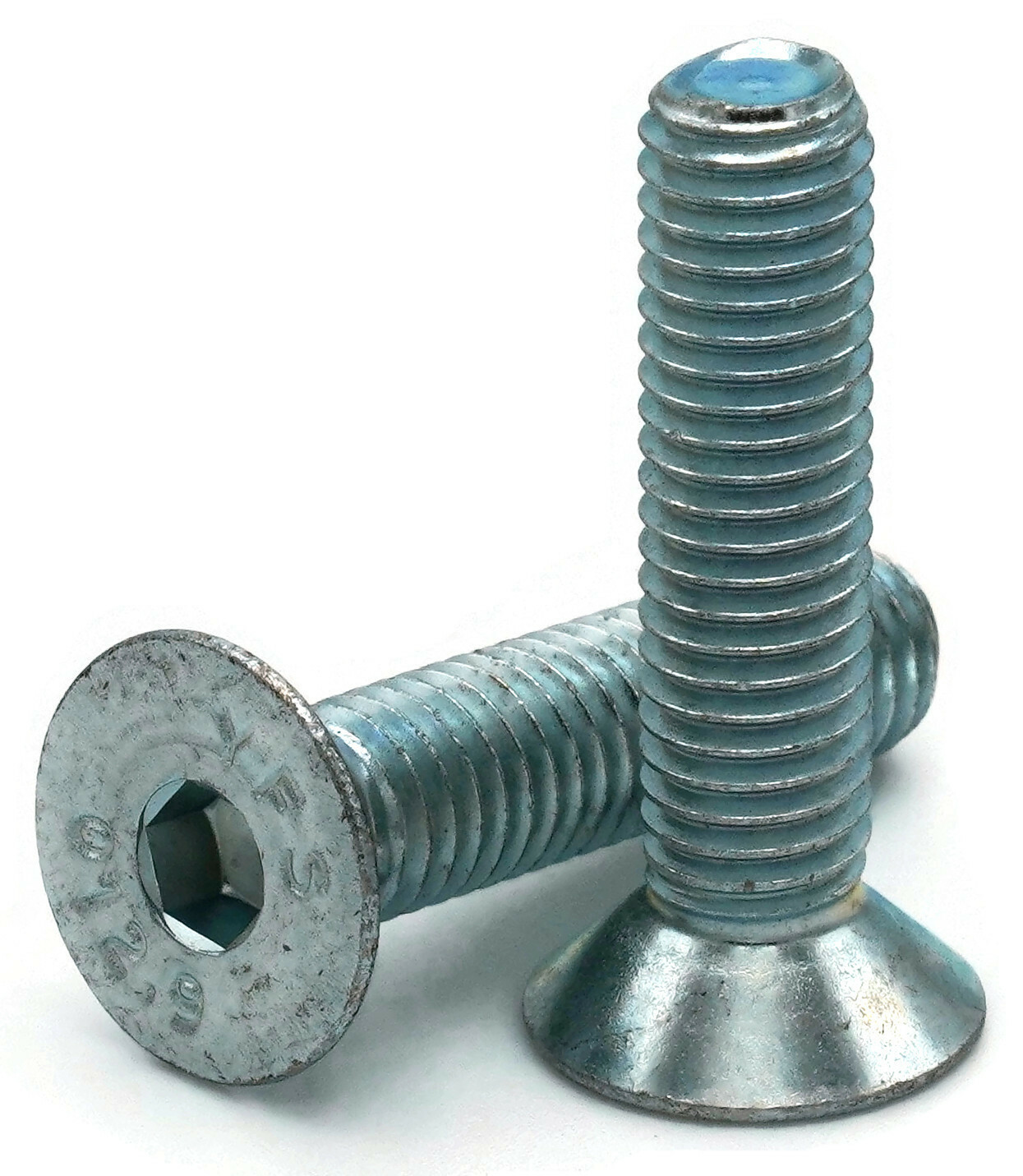 M4-0.70 Flat Head Socket Cap Screws Allen Bolts Class 12.9 Zinc ISO 4762/DIN 912