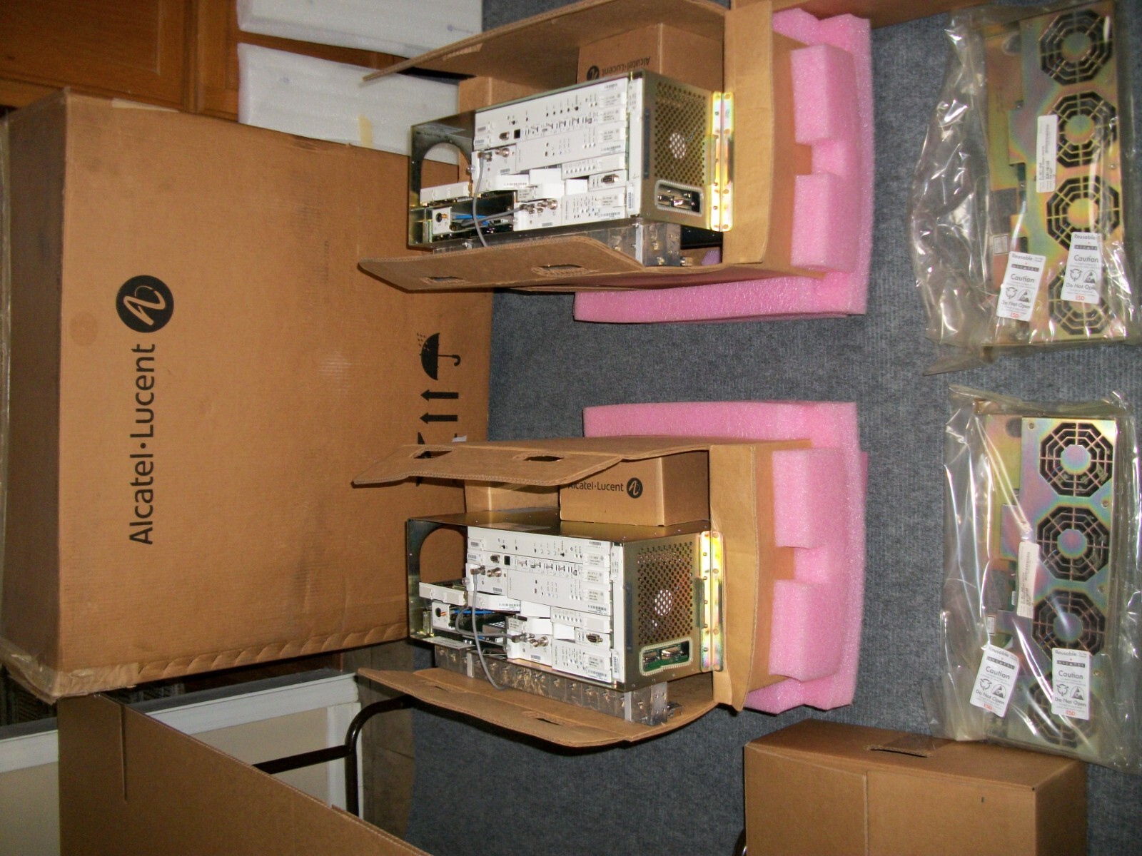 LOT OF 2 NEW ALCATEL LUCENT MDR-8000 MDR -8705EU-50 COAXIAL MICROWAVE RADIO