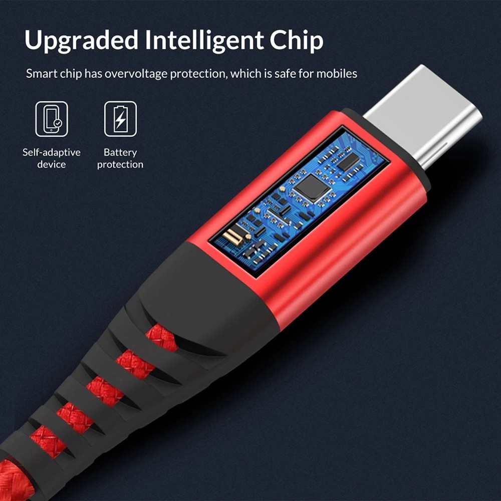 Type C Charger Cable Fast Charging Cord USB A to USB C Cell Phone