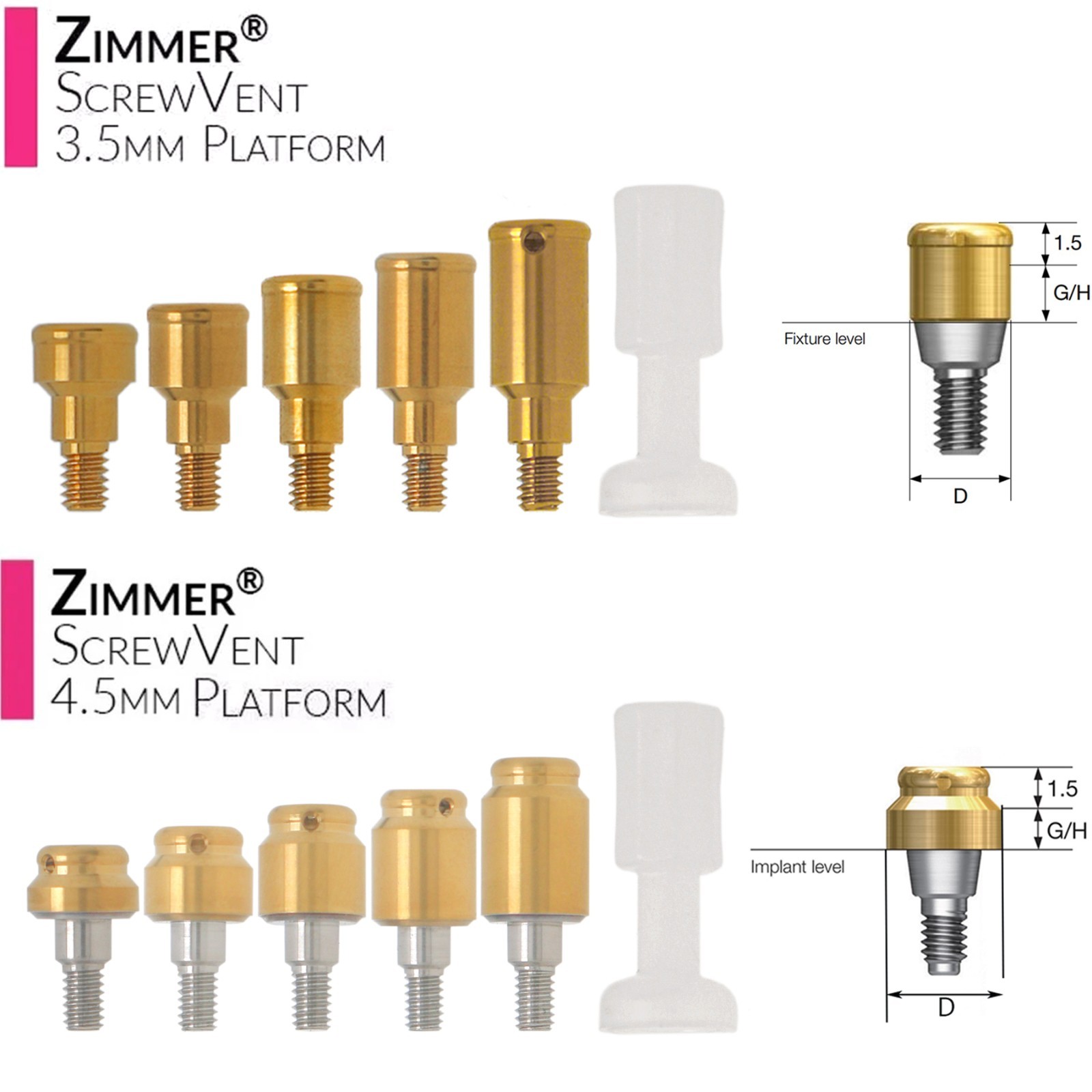 Dental Locator Abutment For Hiossen/Nobel Biocare/Zimmer/Straumann/ITI/Mis/Adin