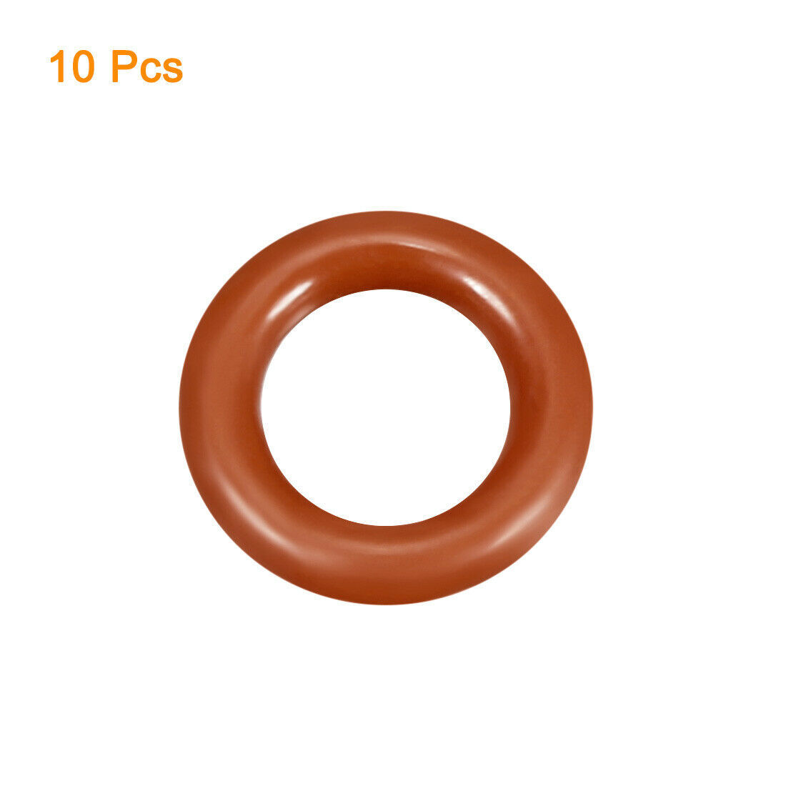Silicone O-Ring 10mmx6mmx2mm VMQ Seal Rings Sealing Gasket Red 10PCS