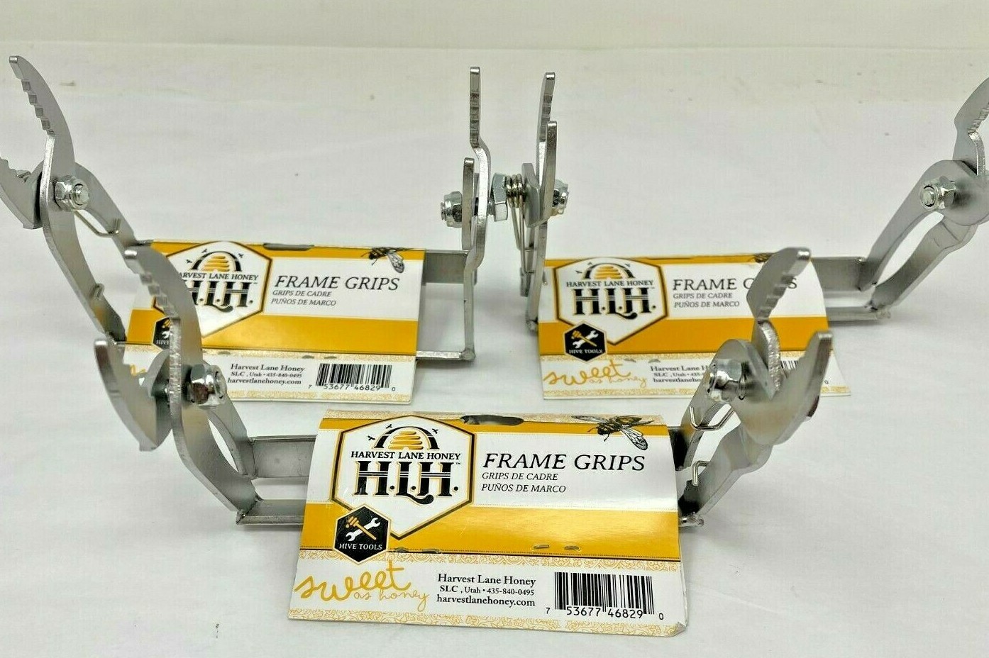 Lot of (3) Harvest Lane Honey Bee Keepers Frame Grips Frame Puller GRIP-101