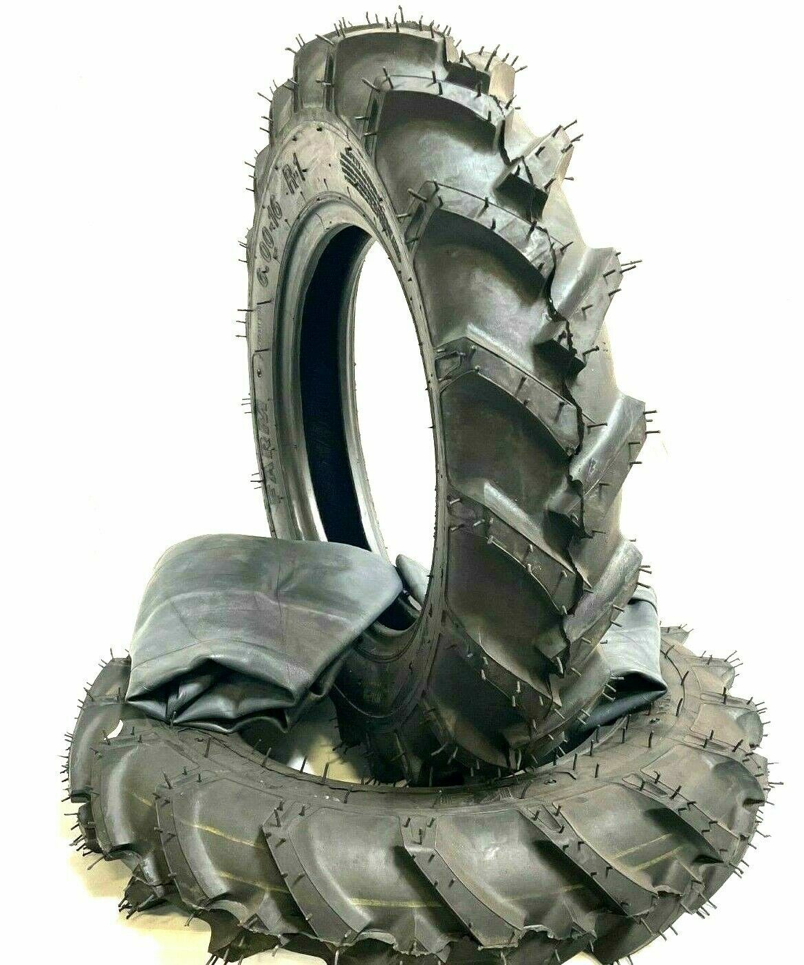 TWO 5.00-15 Lug I-3 Traction Implement Tires &Tubes 6 ply Hay Rakes 500×15