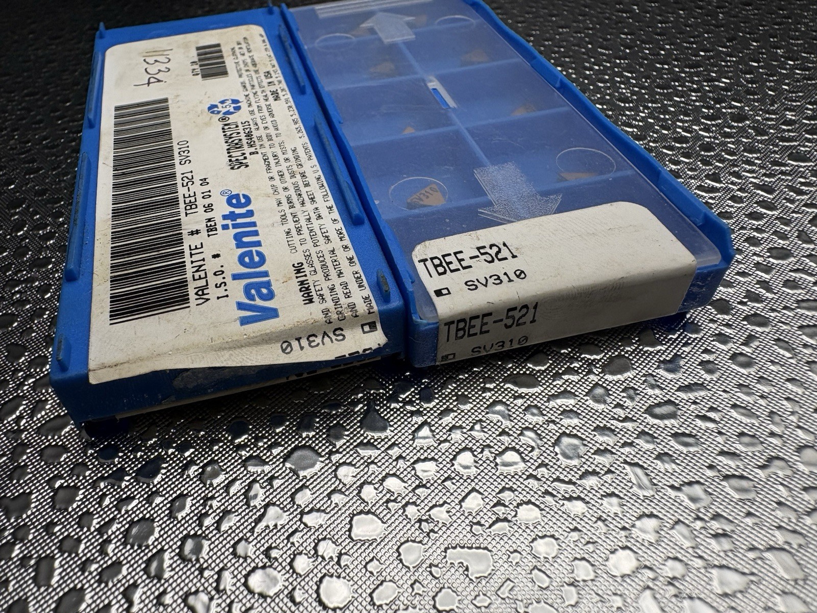 VALENITE Indexable Carbide Inserts TBEE-521 SV310 New Lot Of 2 Partial Boxes