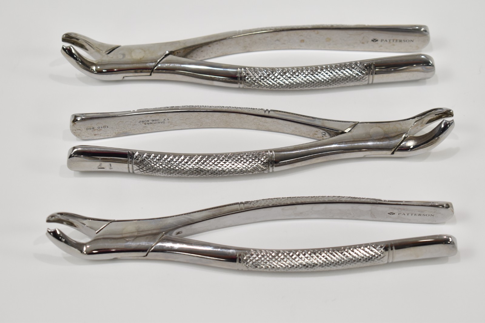 3 – Dental Extraction Forceps – Quality Stainless Steel Instruments by Patterson