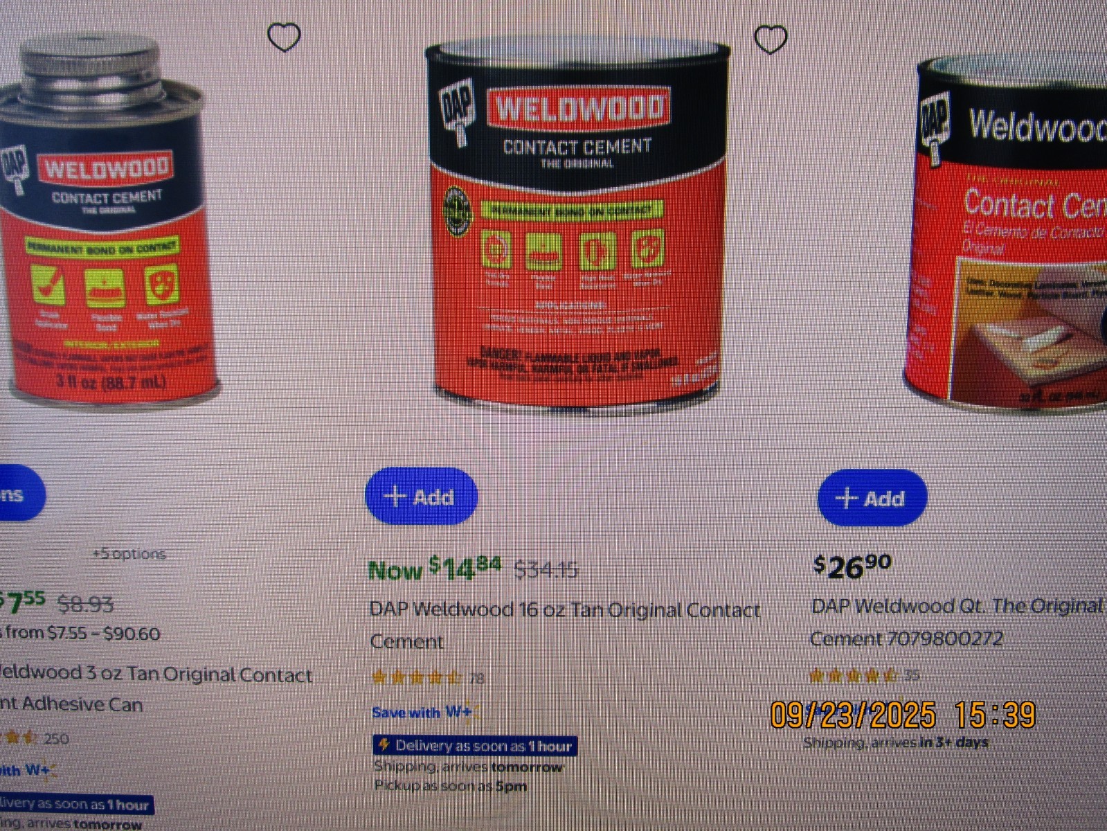 WELDWOOD 16 OUNCE CONTACT CEMENT ~ BEST PRICE !!! (SEE PHOTOS) BRAND NEW SEALED