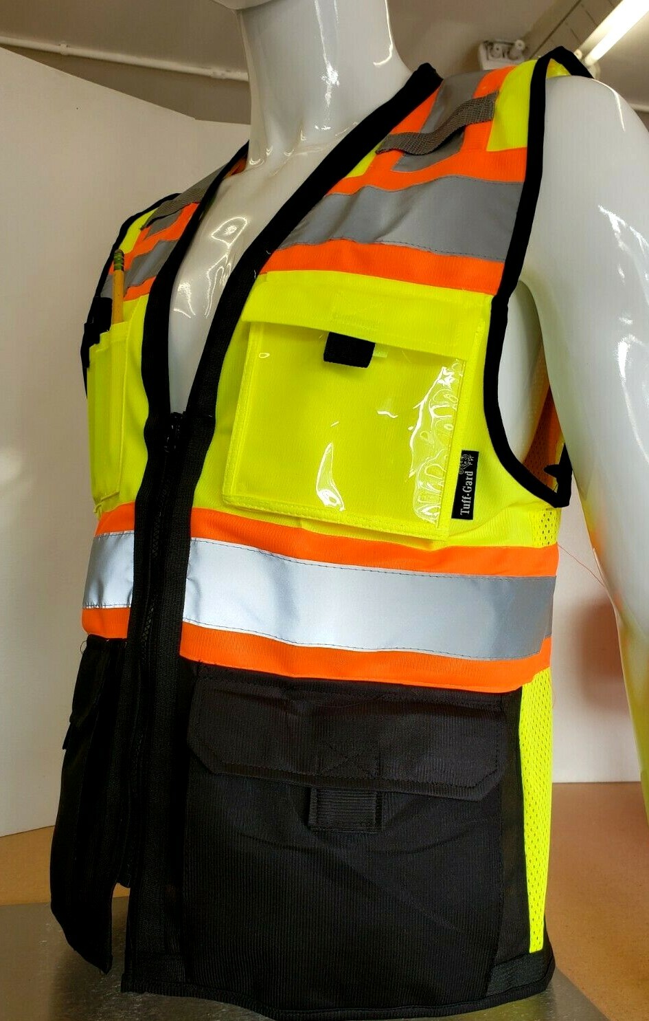 Surveyor Two Tone Safety Vest ANSI/ ISEA 107-2015 Approved (Small to 5XL)