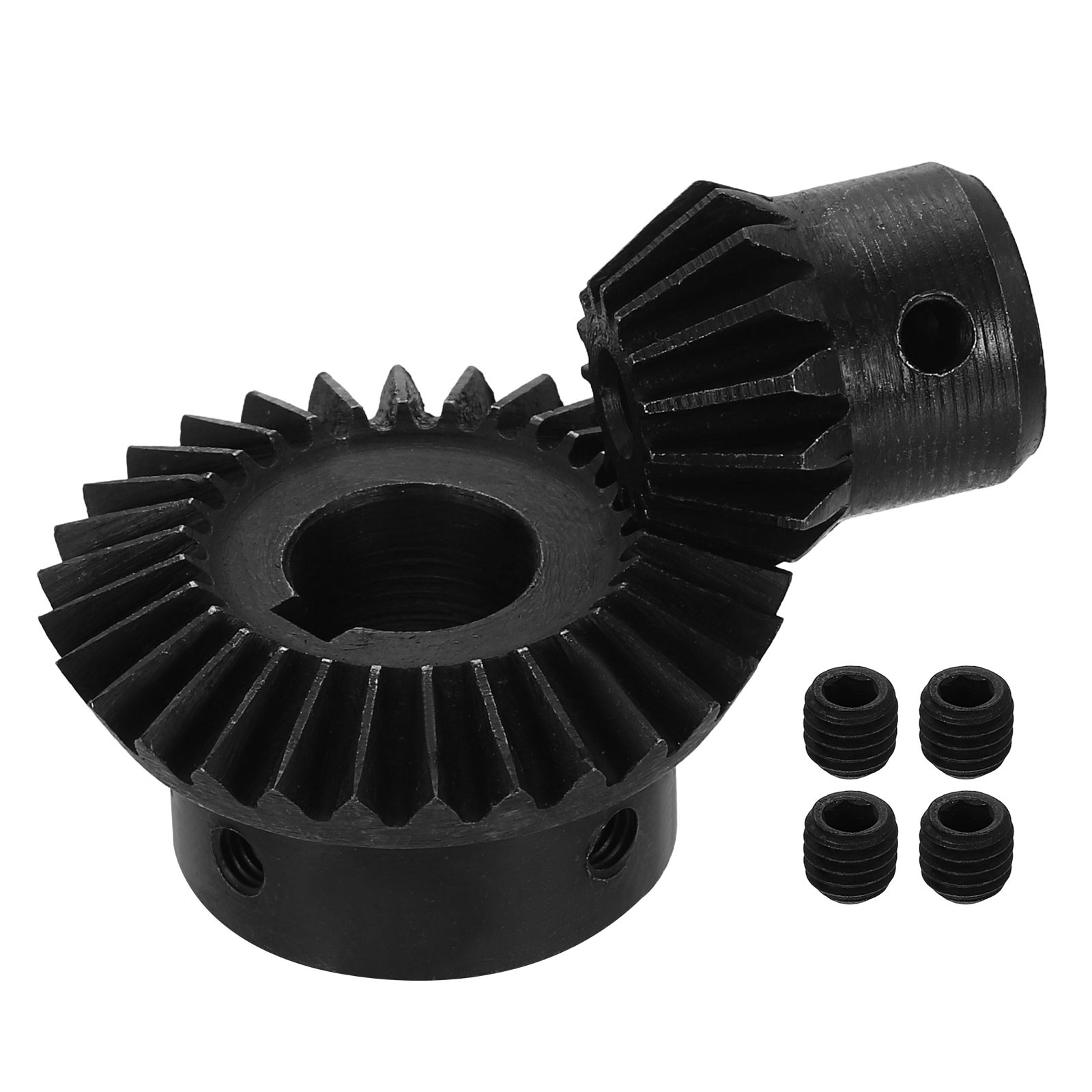 2Pcs Tapered Bevel Gear Set, 1.5 m 1:2 (15T/30T) Bevel Gears(5/15mm Shaft Hole)