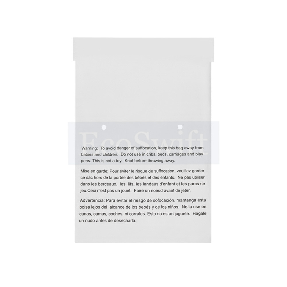 1-10000 6×9 EcoSwift Self Seal Suffocation Warning Clear Poly Bags Free Shipping