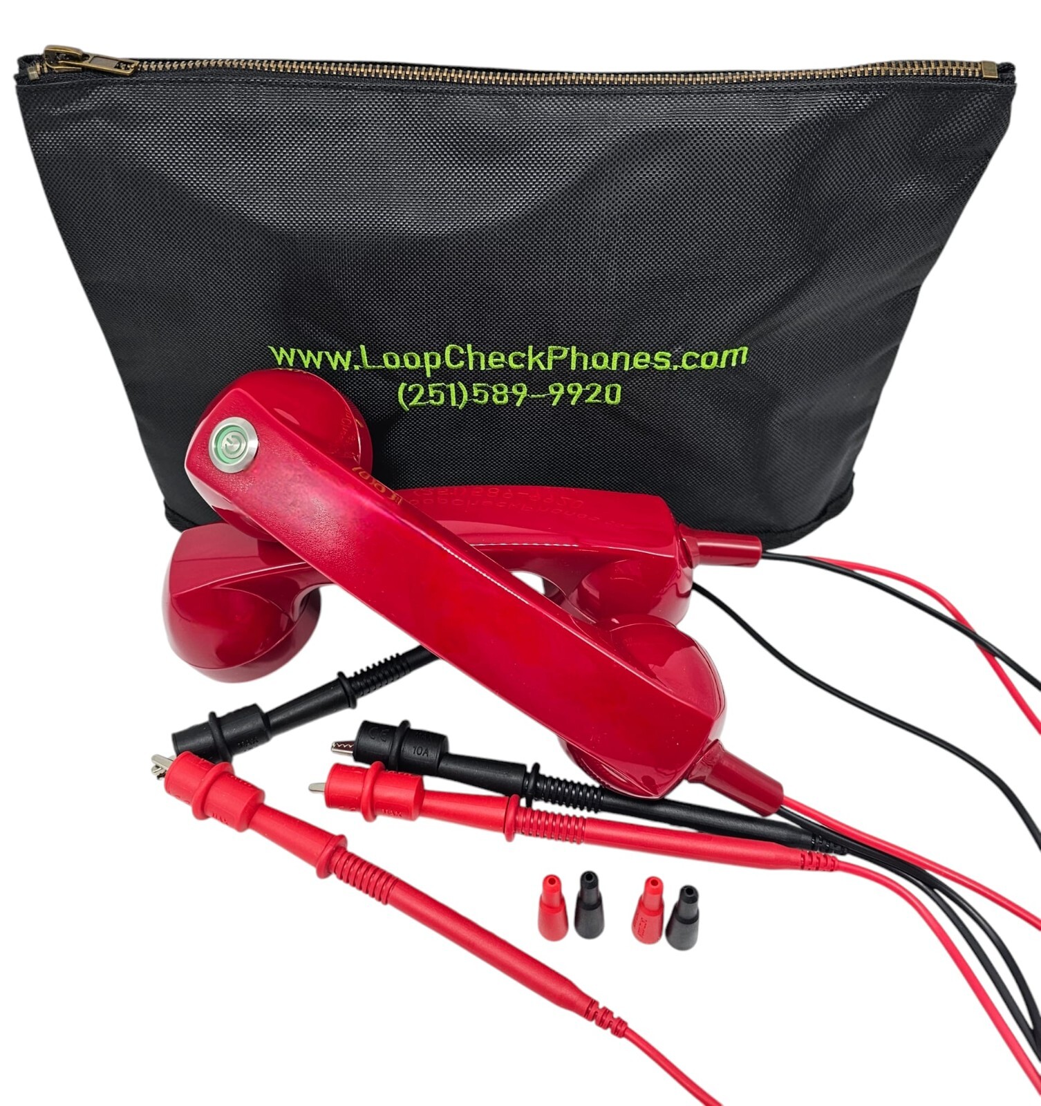 Loop Check Phones Electrician Continuity Test Phone Set TE001-N in Red or Black