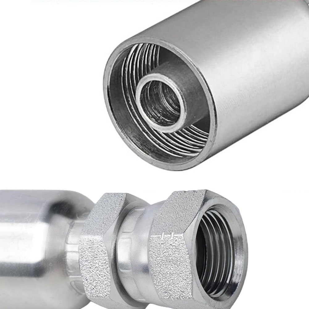 1/2″ Hose x 1/2″ JIC 37° Female Hydraulic Hose End Swivel Crimp Fitting 12 Pack