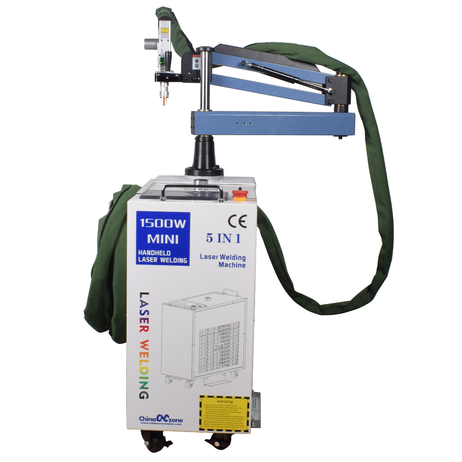 5-in-1 1500w Handheld Metal Laser Welding Machine Battery Welder Laser Cleaner