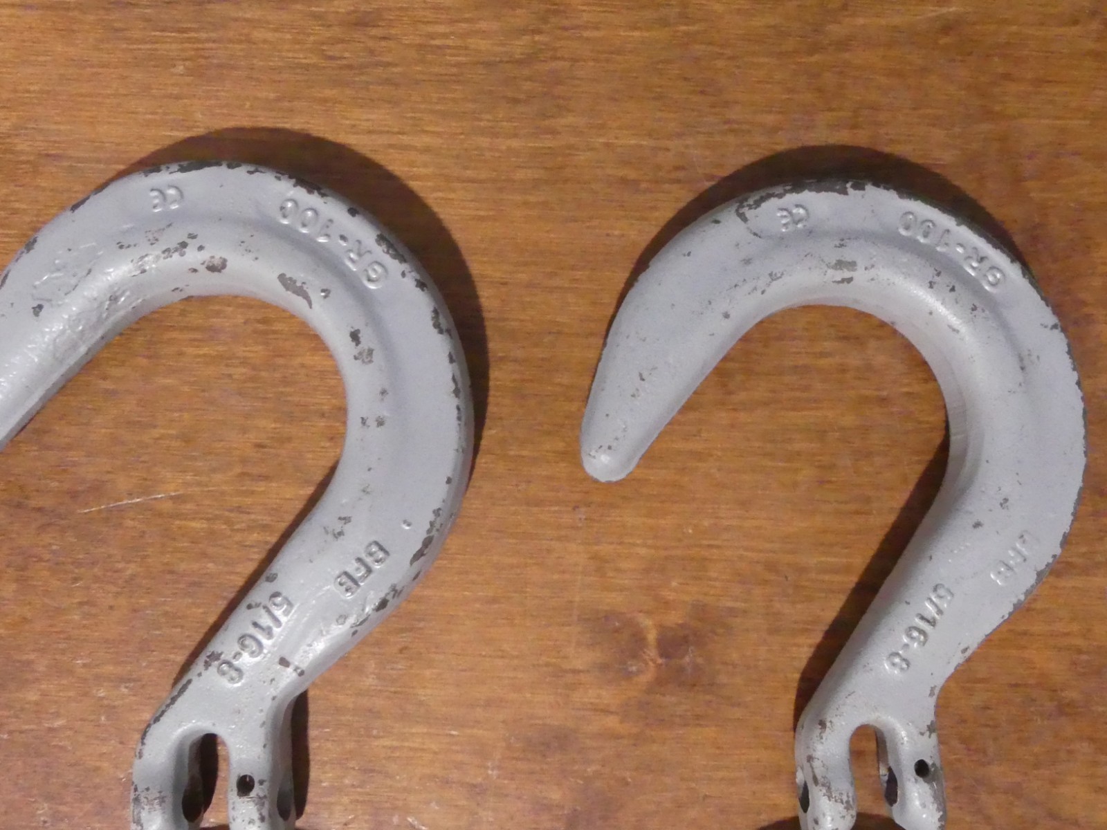 Lot of 4 Crosby 100 Grade 5/16-8 Alloy Hook