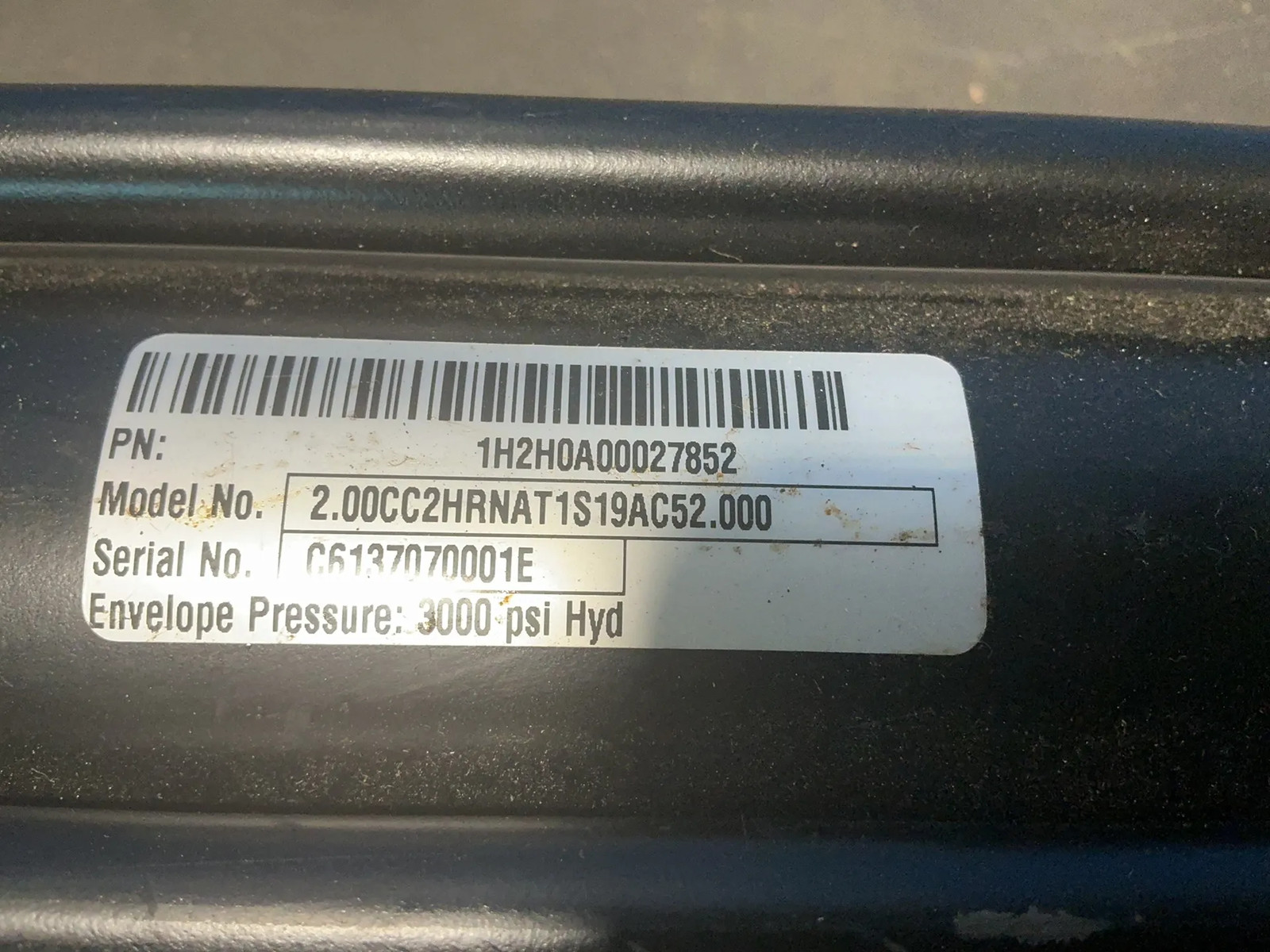 PARKER CYLINDER 2.00CC2HRNAT1S19AC52.000