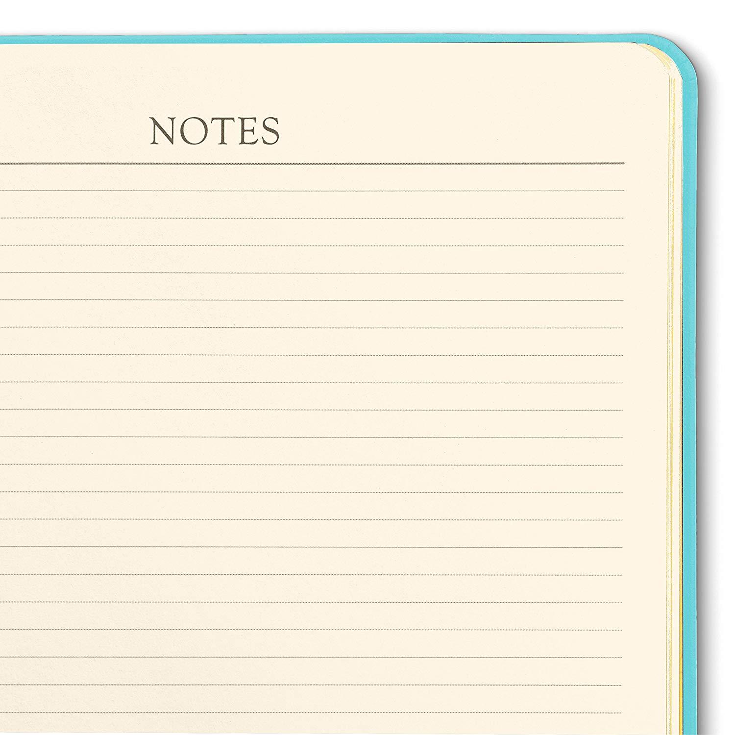 2019 / 2020 Gallery Leather Monthly Weekly Desk Planner Agenda Calendar Taupe