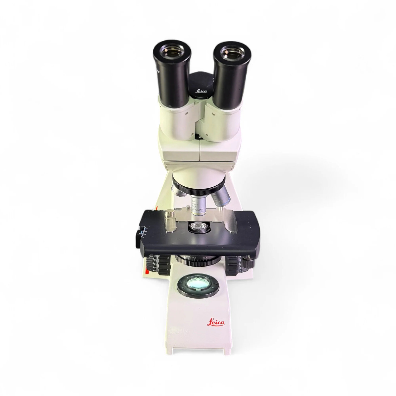 Leica DM500 Compound Microscope w/ 4x 10x 40x 100x Objectives HC PLAN S 10x/18