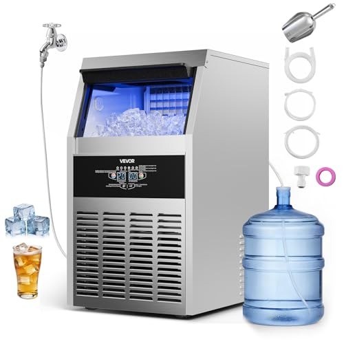 Commercial Ice Maker Machine 150 lbs 24h 30 lbs Storage Capacity