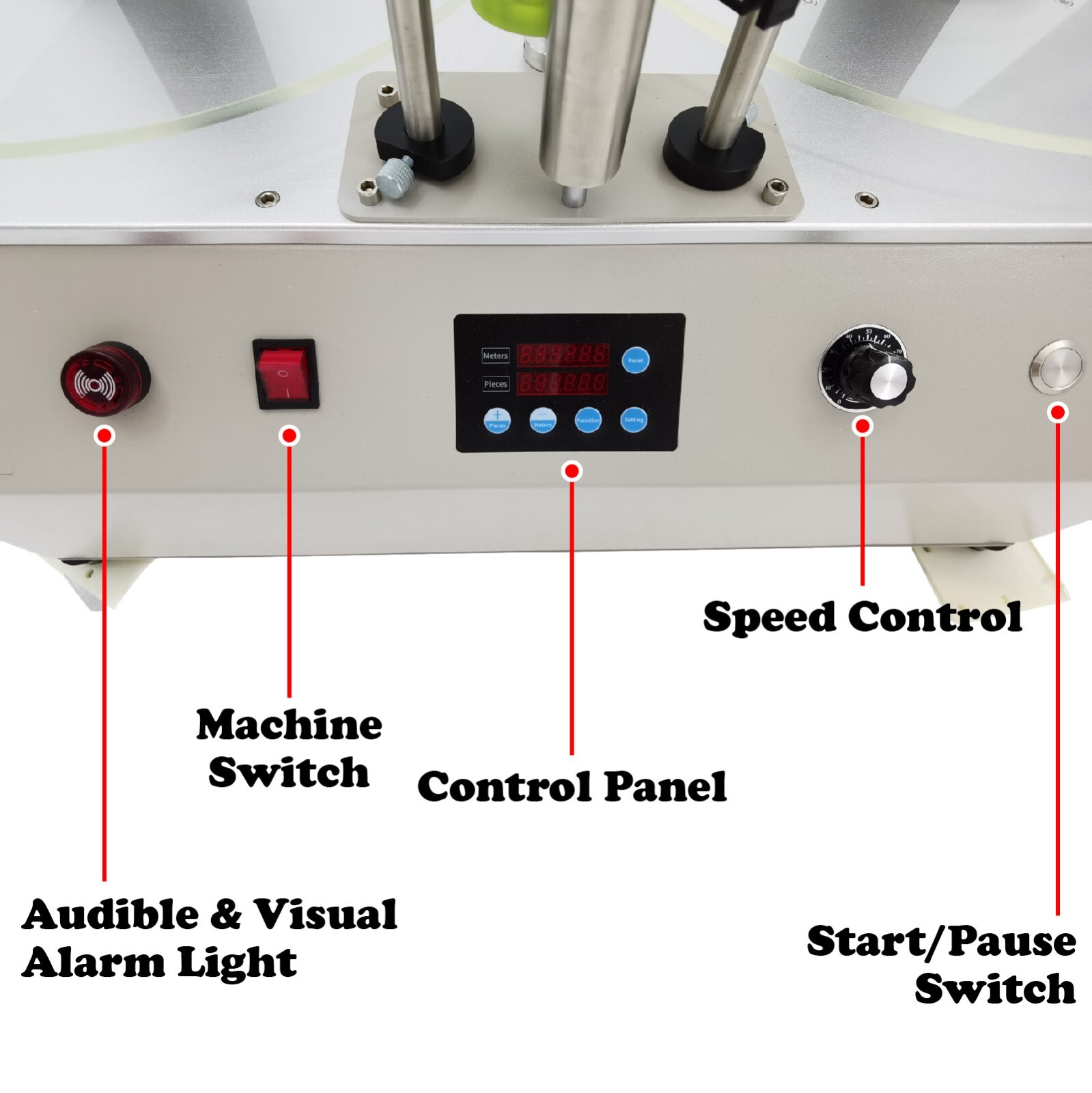 PET/PVC/PP Barcode Label Rewinder Automatic Counting Splitter Rewinder 110V