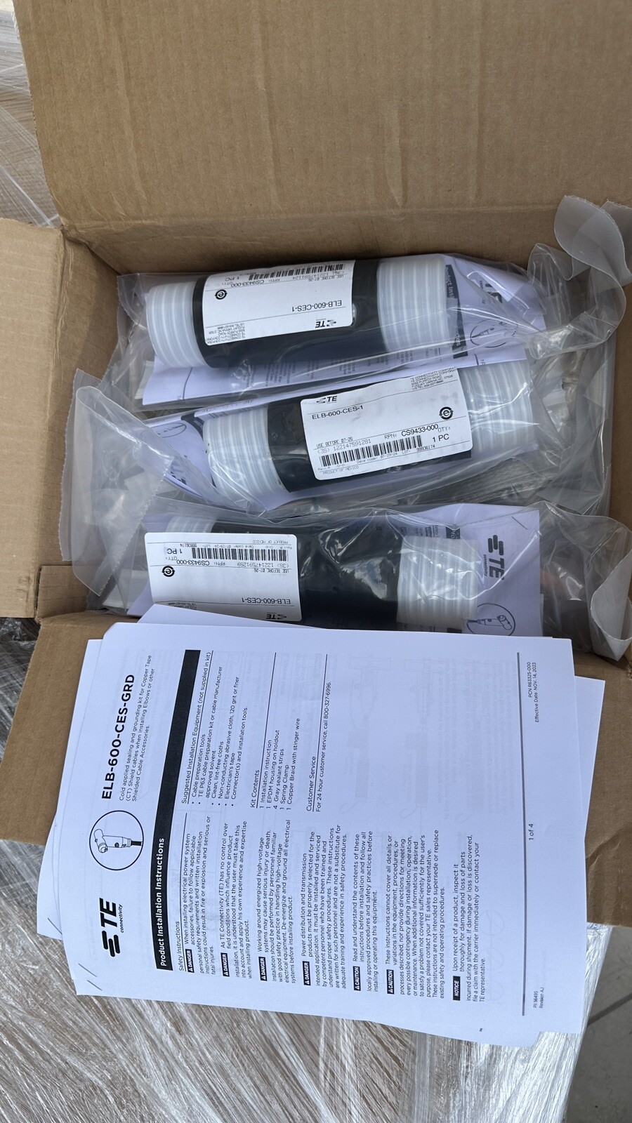 TE Connectivity Raychem ELB-600-CES-GRD-1 Cold Applied Elbow Seal unit price