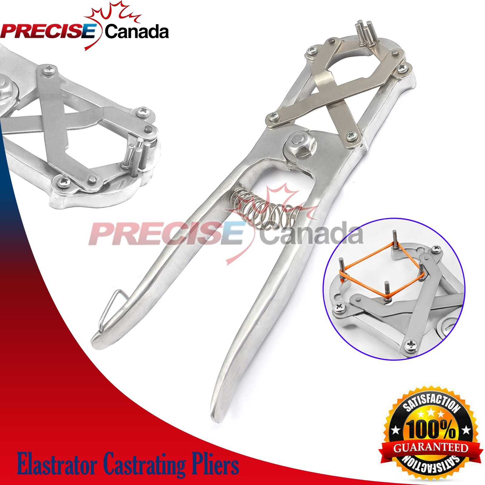 Extra Large Heave Duty Elastrator Pliers 26 Cm Long Aluminum