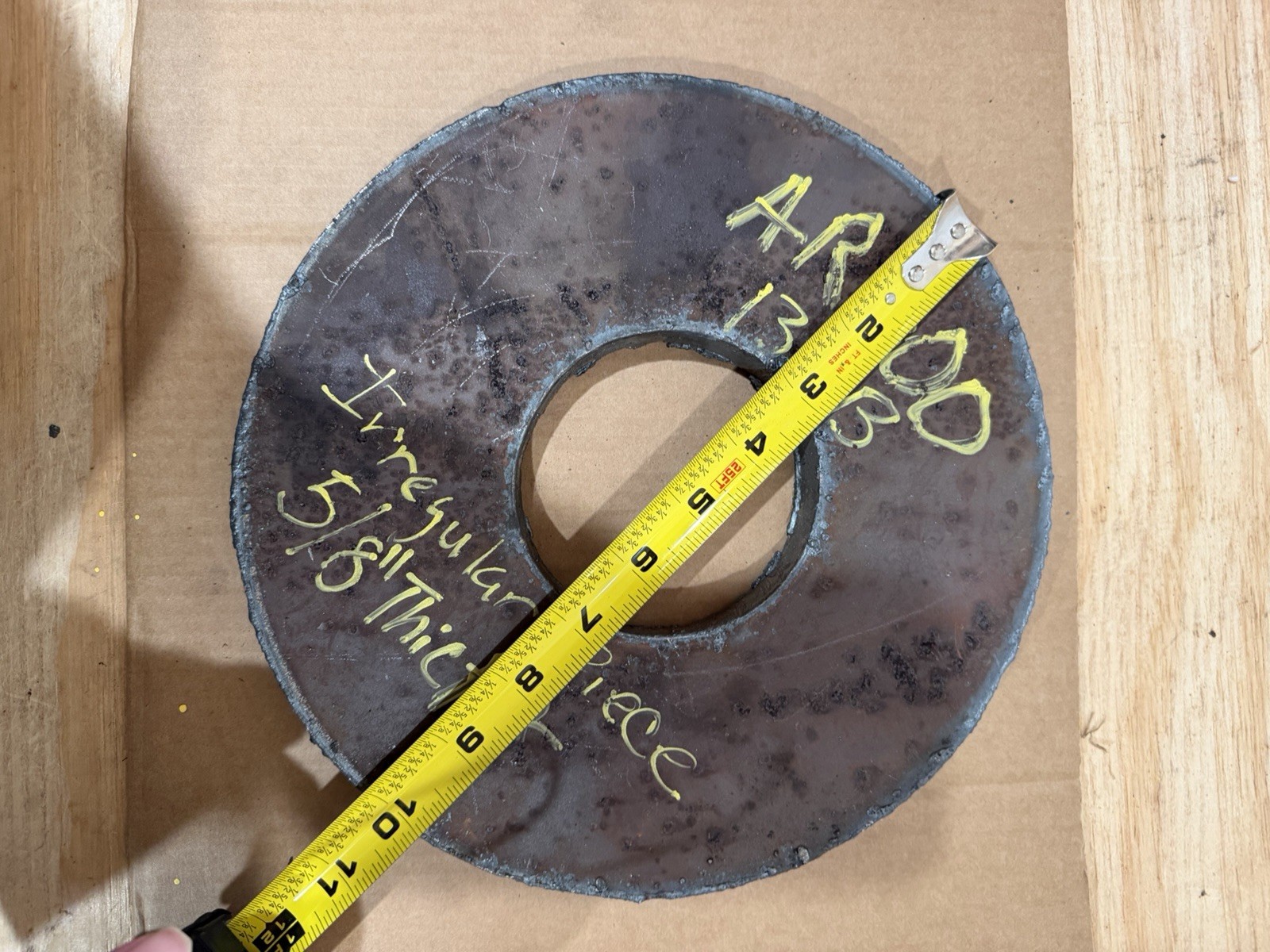 Irregular Piece of Abrasive Resistant Steel Plate – AR400 – 5/8” Thickness