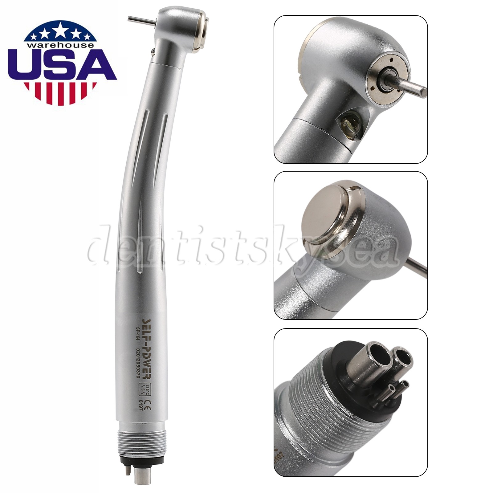 Dental E-generator LED Fiber High Speed/Slow Low Speed Handpiece 4Hole/2Hole