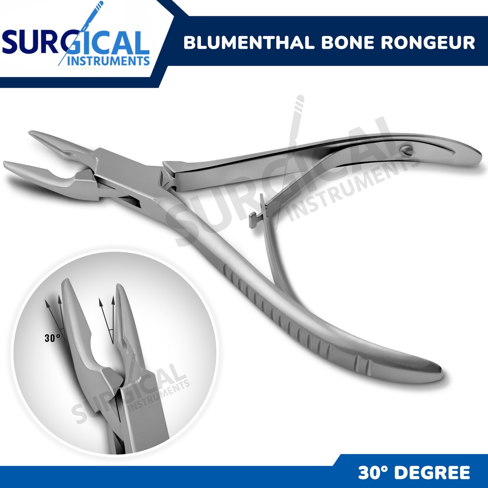 Blumenthal Bone Rongeur 30 Degree 4.5″ Surgical Dental Instruments German Grade
