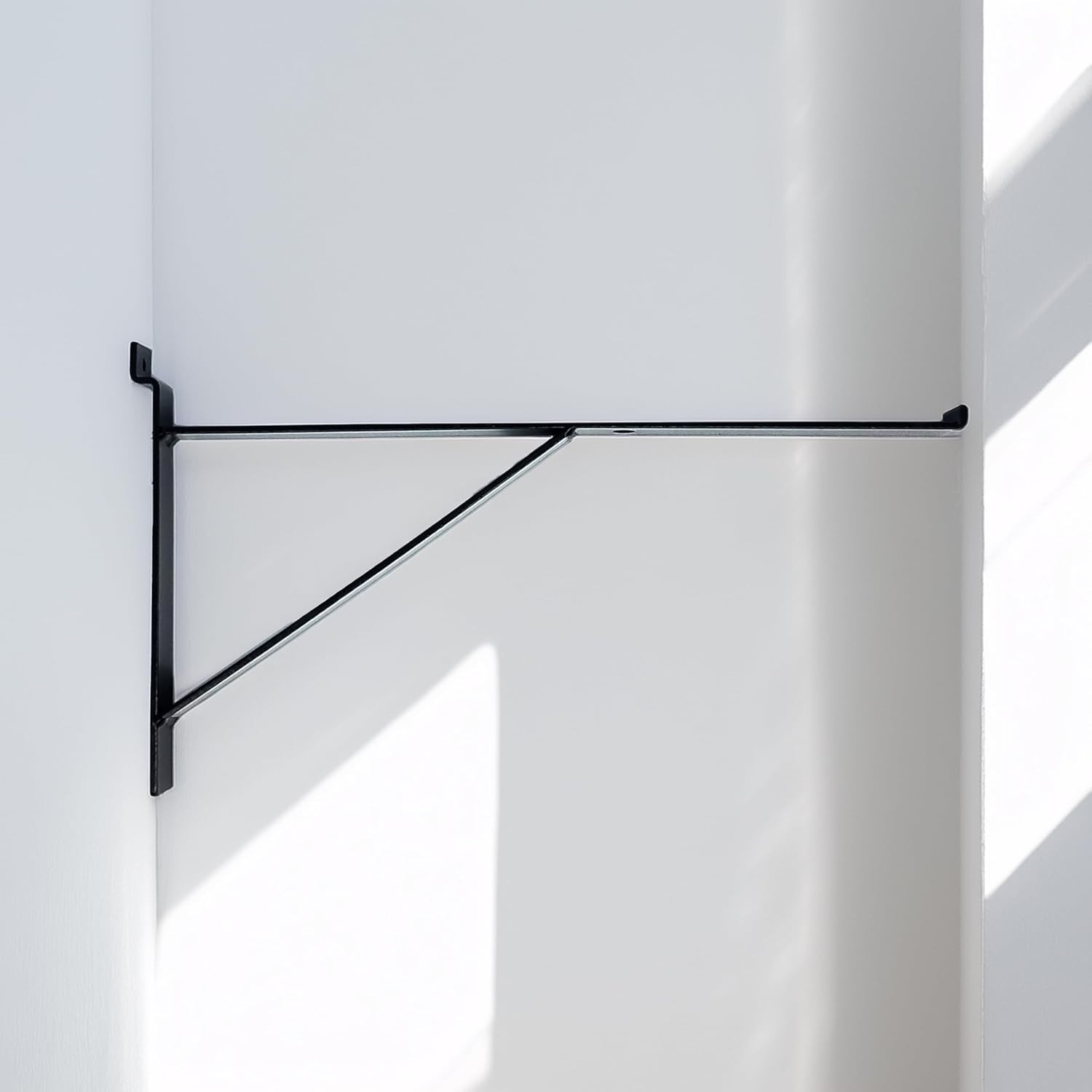 12″ Black Heavy Duty Slatwall Brackets – Securely Display Your Shelves (4 Pack)
