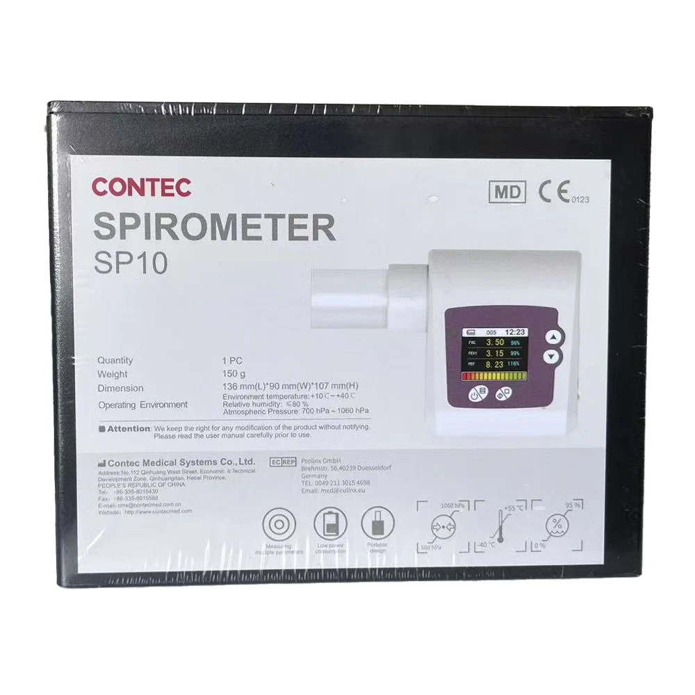 SHIP USA Contec SP10 Digital Electronic Spirometer + Software Clinic or Home Use
