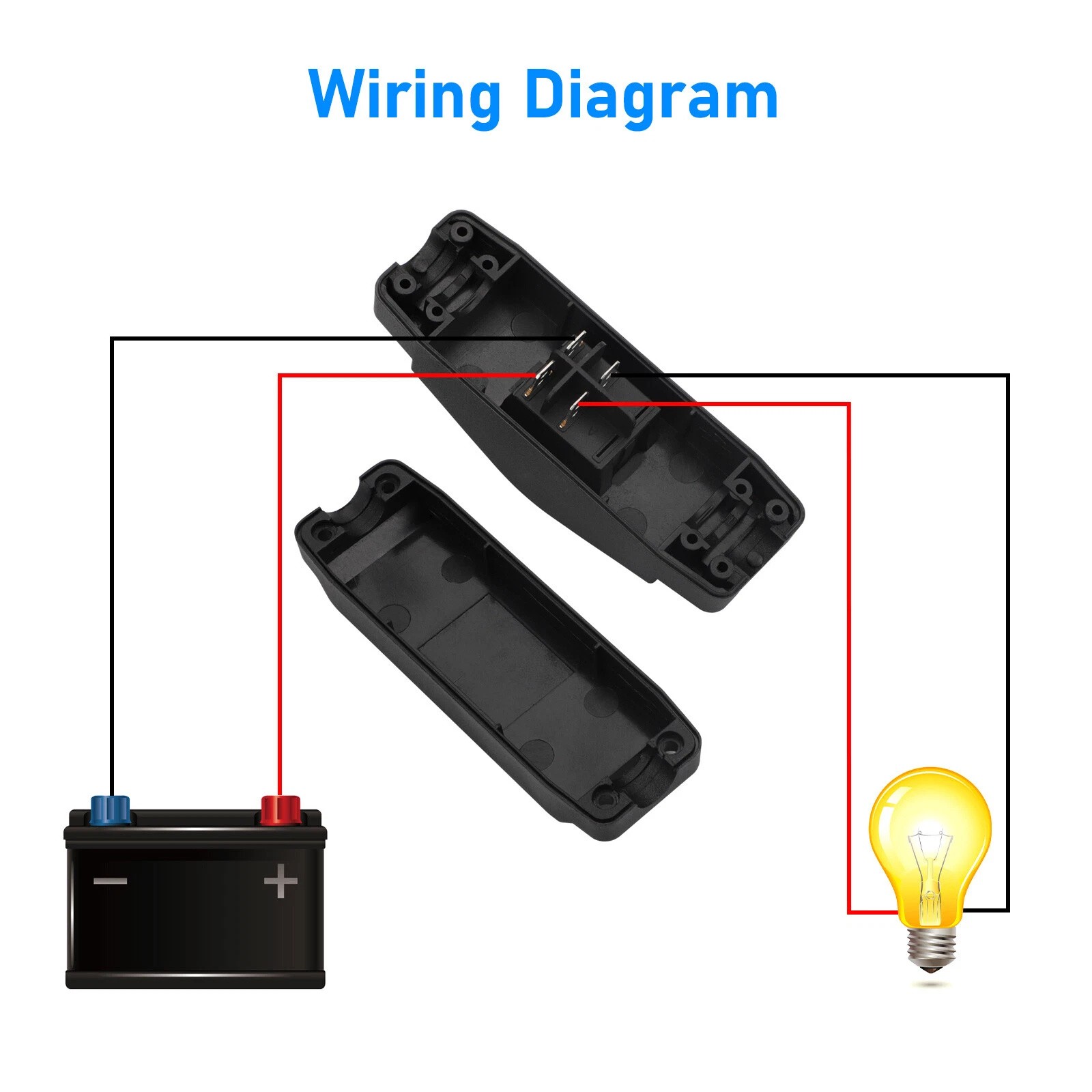 For High Power Lamp Appliance Waterproof Inline Switch ON OFF AC DC 12-250V