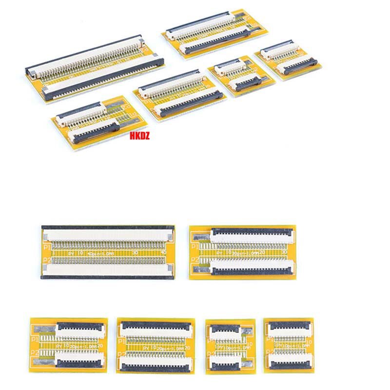 0.5/1.0mm FFC/FPC Flat Connector Adapter Flexible Cable Extension Board 4-40Pin