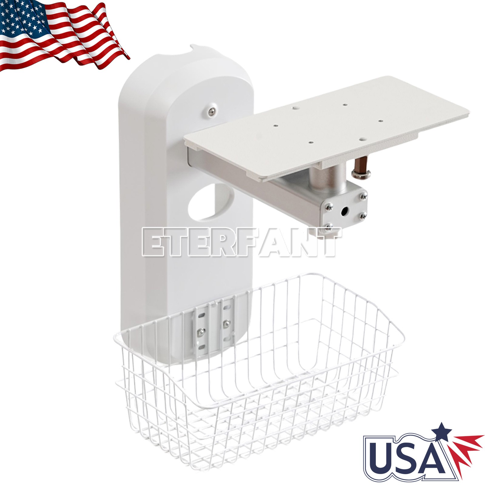 Wall Mounted Stands/Adjustable Mobile Medical Rolling Cart for Patient Monitor