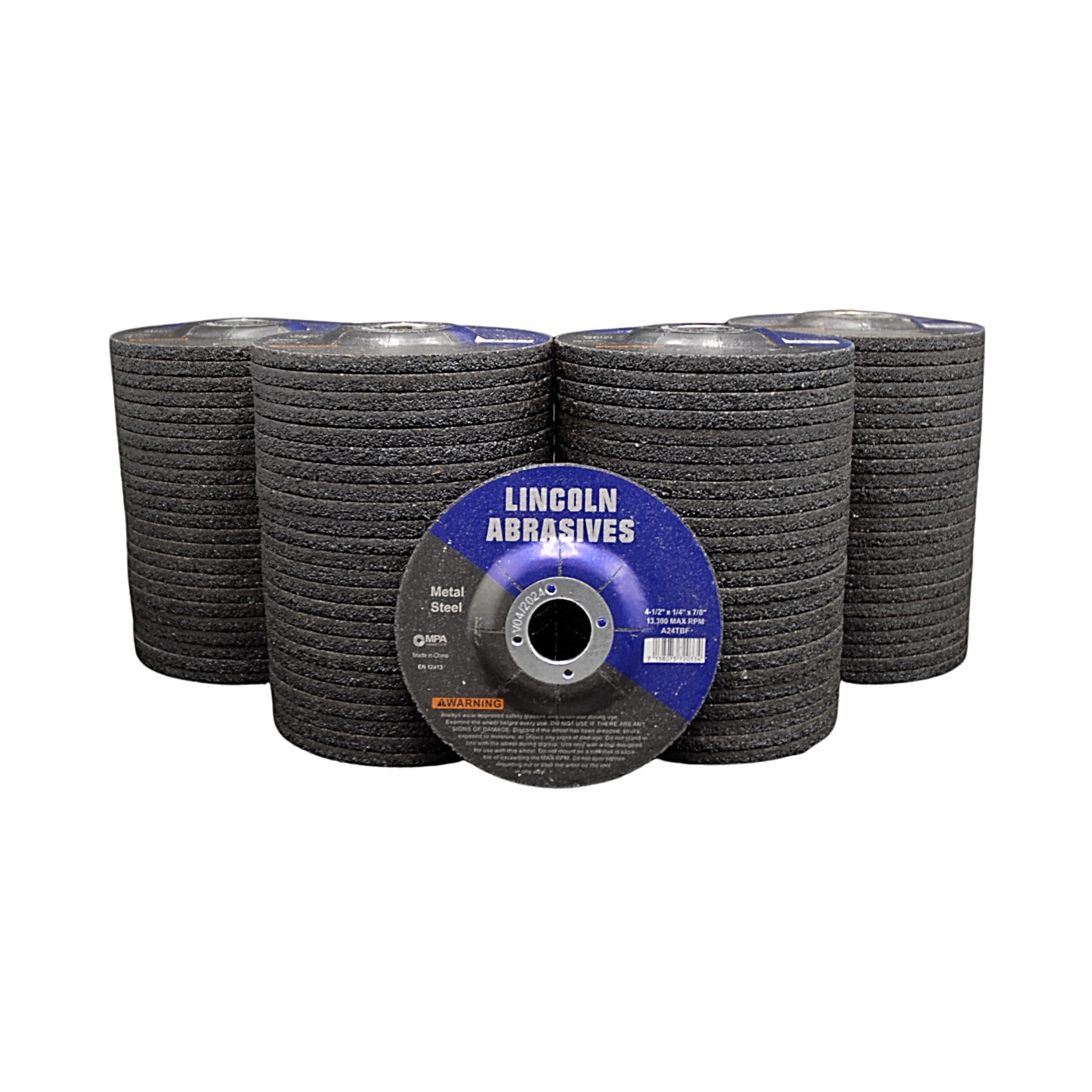 100 PACK Grinding Wheels 4-1/2″ x 1/4″ x 7/8″ Metal Steel 4.5 Disc Angle Grinder