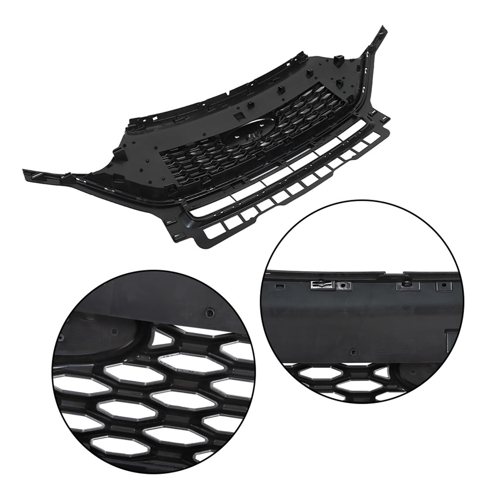 Black Front Bumper Grille Glossy Honeycomb Style Explorer ST 2020 2021 2022