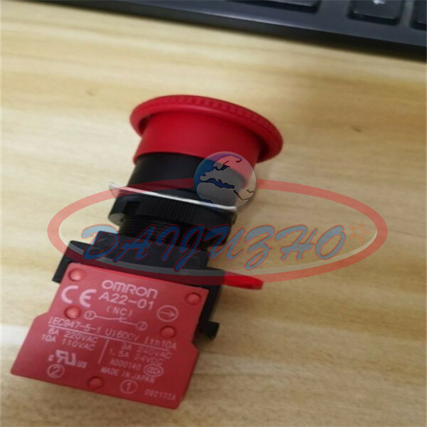 ONE Omron A22E-M-02 A22EM02 Pushbutton Switch Red BUTTON NEW