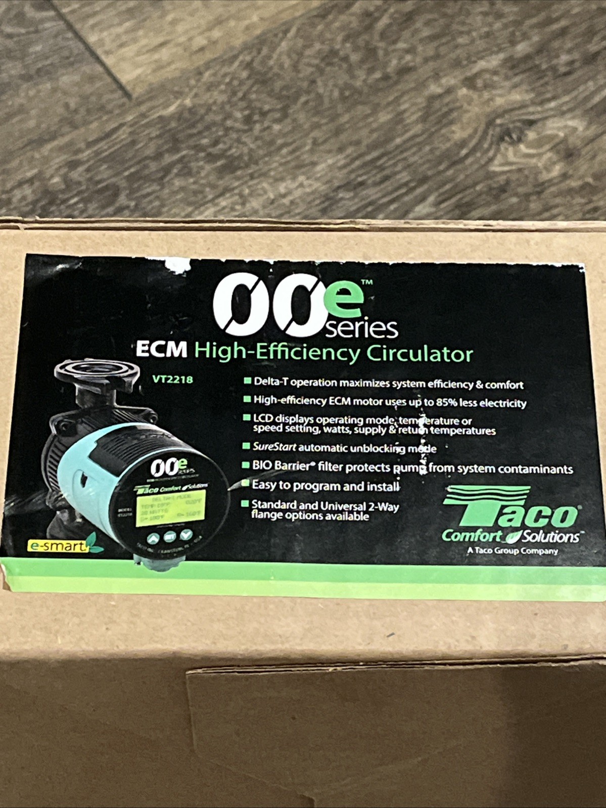 Taco VT2218-HY2-FC1A00 ECM High-Efficiency Circulator Cast Iron Flanged