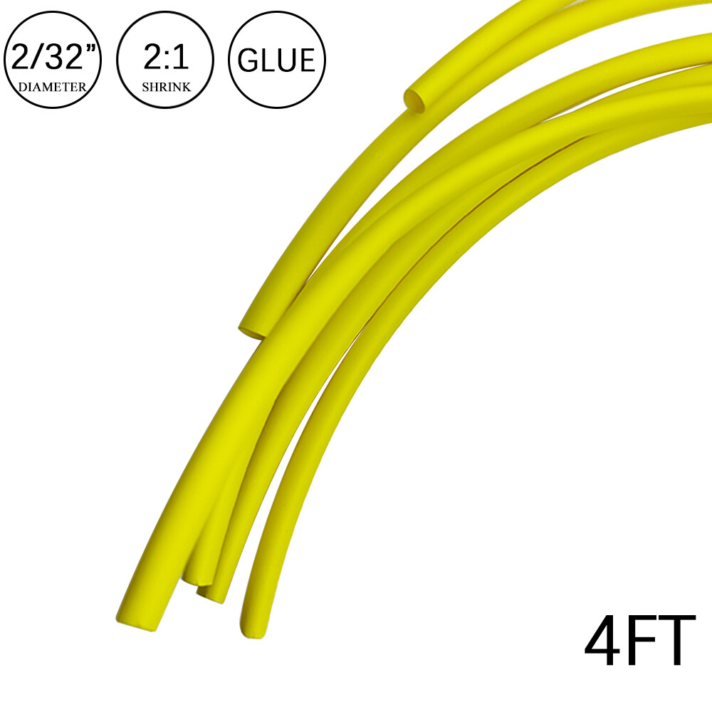 2:1 Heat Shrink Tubing Tube Glue Waterproof Dual Wall Wires Wrap (SMALL SIZES)