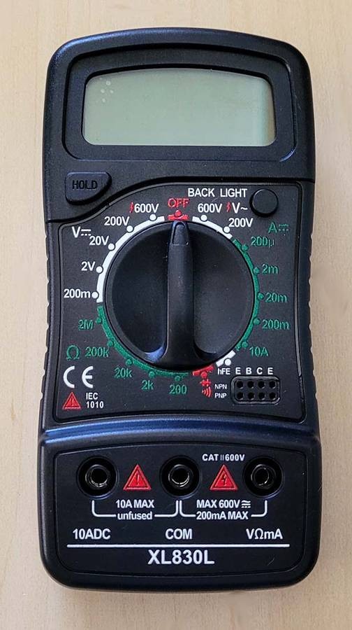 NEW Digital Multimeter Voltage Tester XL830L Excel Pocket Manual