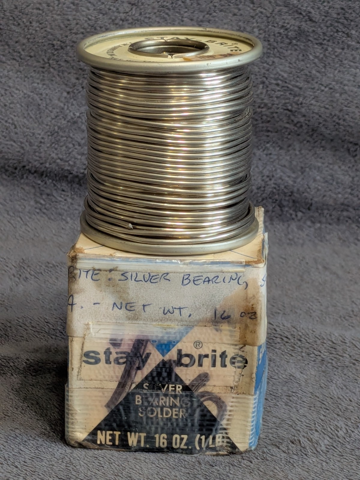 Harris Stay-Brite #8 Silver Bearing Solder 1/16″ 1 lb Pound Spool NOS