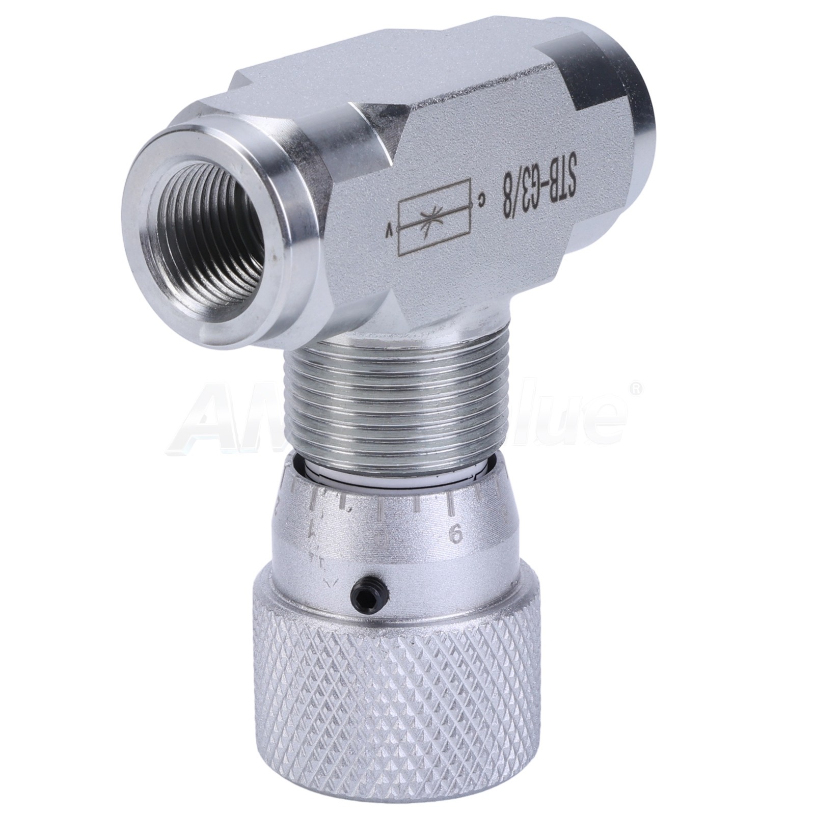 3/8in Hydraulic Adjustable Flow Control Two-way Joint w/ G3/8 For Fluids Gases